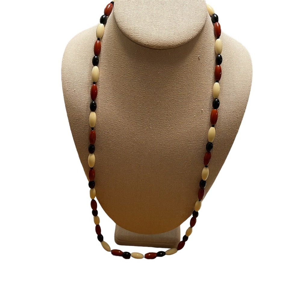 Vintage Glass Beaded Multi Color Necklace